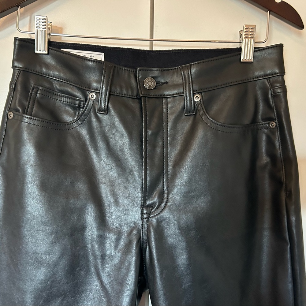 Gap Vintage Slim High Rise Leather pants